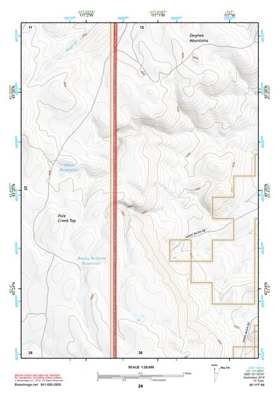 43117SE Page 24 Mahogany Mountain Topo Preview 1