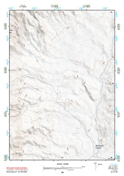 43117SE Page 25 Mahogany Mountain Topo Preview 1