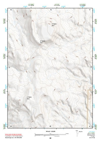 43117SE Page 28 Mahogany Mountain Topo Preview 1