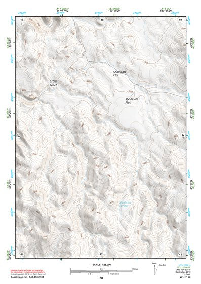 43117SE Page 30 Mahogany Mountain Topo Preview 1