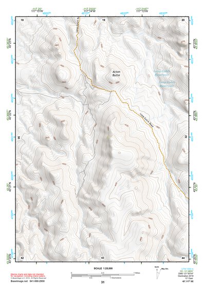 43117SE Page 31 Mahogany Mountain Topo Preview 1