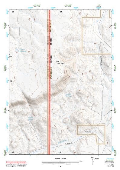 43117SE Page 36 Mahogany Mountain Topo Preview 1