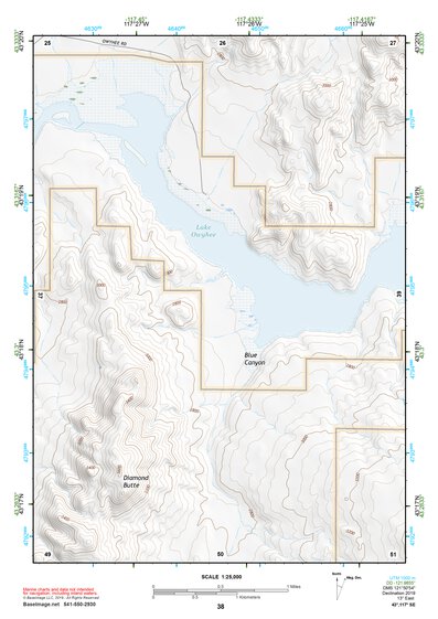 43117SE Page 38 Mahogany Mountain Topo Preview 1