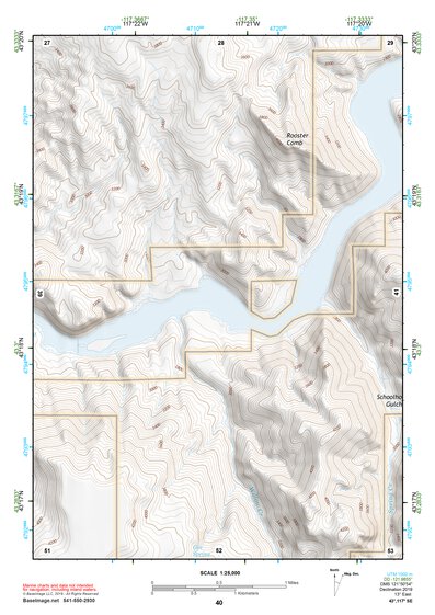 43117SE Page 40 Mahogany Mountain Topo Preview 1