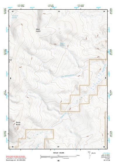 43117SE Page 45 Mahogany Mountain Topo Preview 1