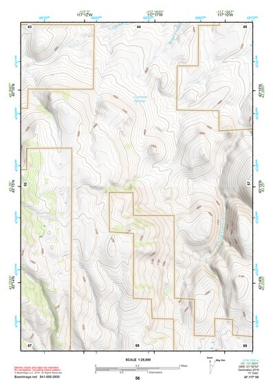 43117SE Page 56 Mahogany Mountain Topo Preview 1