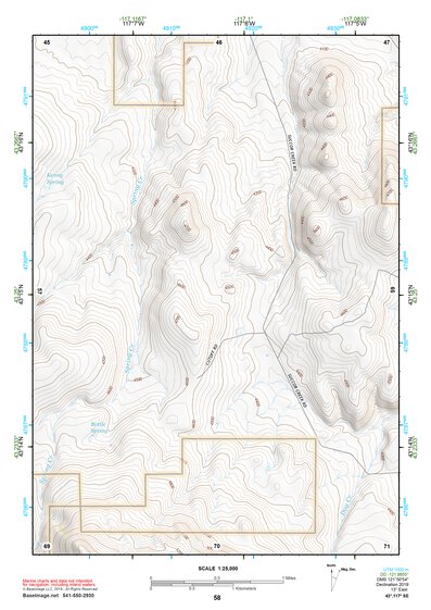 43117SE Page 58 Mahogany Mountain Topo Preview 1