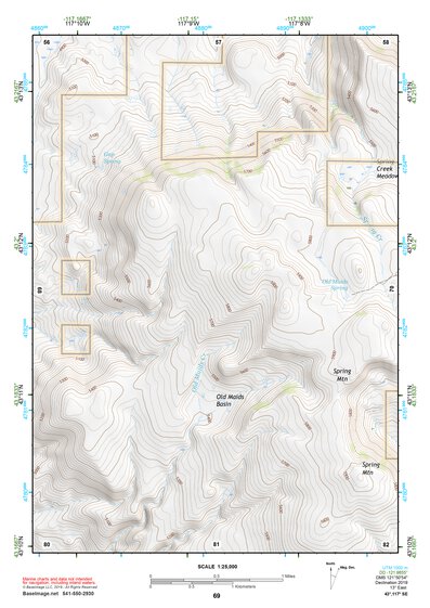 43117SE Page 69 Mahogany Mountain Topo Preview 1