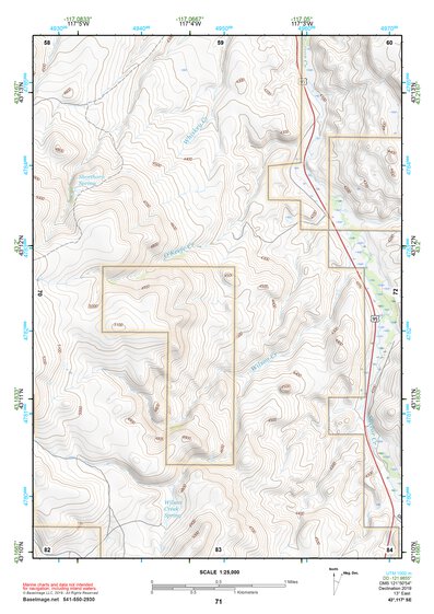 43117SE Page 71 Mahogany Mountain Topo Preview 1