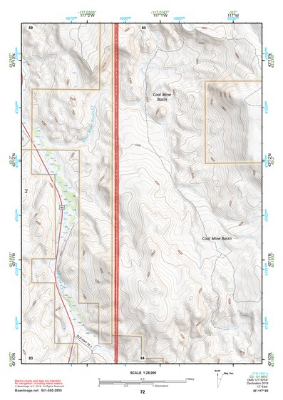 43117SE Page 72 Mahogany Mountain Topo Preview 1