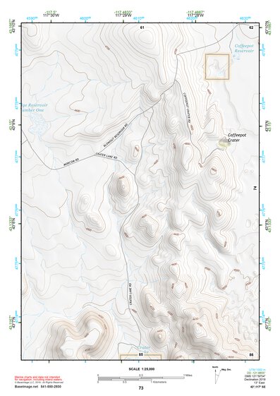 43117SE Page 73 Mahogany Mountain Topo Preview 1