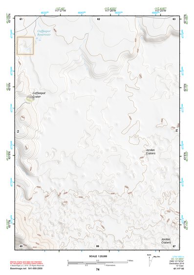 43117SE Page 74 Mahogany Mountain Topo Preview 1