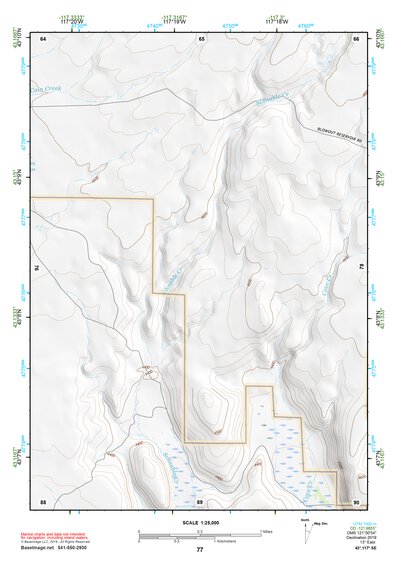 43117SE Page 77 Mahogany Mountain Topo Preview 1