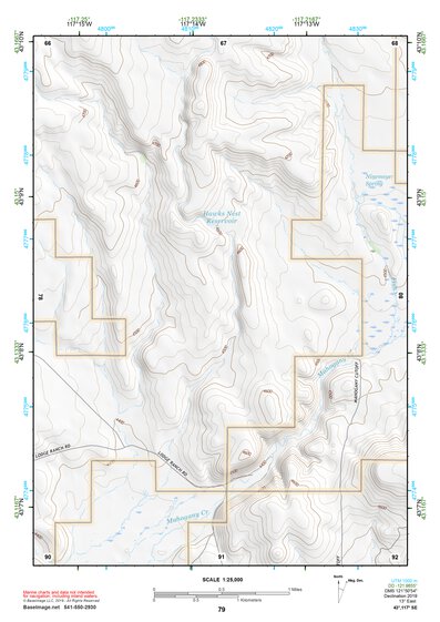 43117SE Page 79 Mahogany Mountain Topo Preview 1