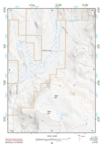 43117SE Page 80 Mahogany Mountain Topo Preview 1