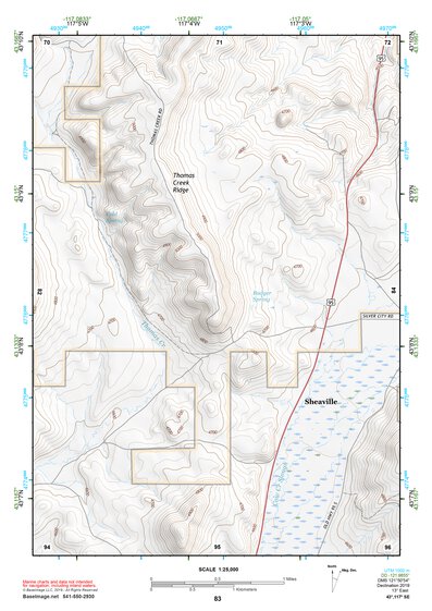 43117SE Page 83 Mahogany Mountain Topo Preview 1