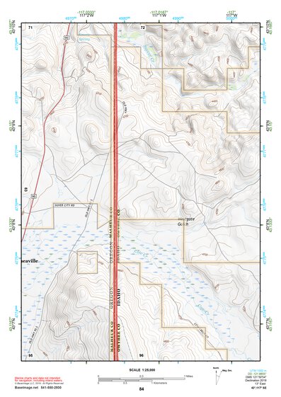 43117SE Page 84 Mahogany Mountain Topo Preview 1