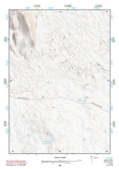 43117SE Page 86 Mahogany Mountain Topo Preview 1