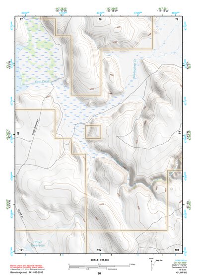 43117SE Page 90 Mahogany Mountain Topo Preview 1