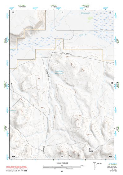 43117SE Page 93 Mahogany Mountain Topo Preview 1
