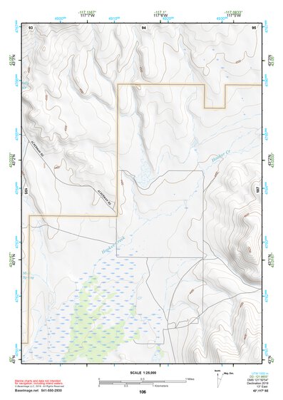 43117SE Page 106 Mahogany Mountain Topo Preview 1