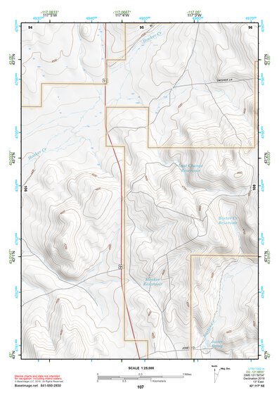 43117SE Page 107 Mahogany Mountain Topo Preview 1