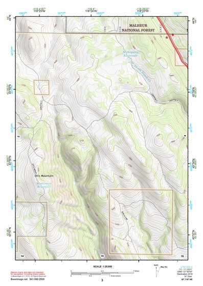 43118NE Page 3 Stinkingwater Mountains Topo Preview 1