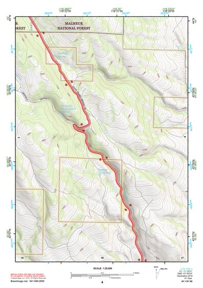 43118NE Page 4 Stinkingwater Mountains Topo Preview 1