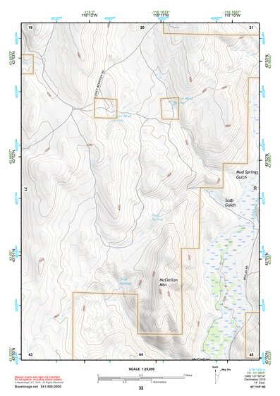 43118NE Page 32 Stinkingwater Mountains Topo Preview 1