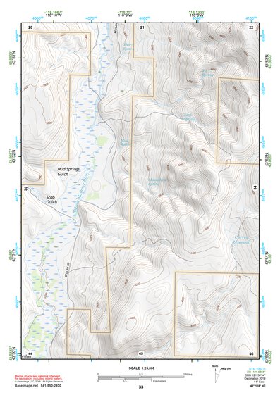 43118NE Page 33 Stinkingwater Mountains Topo Preview 1