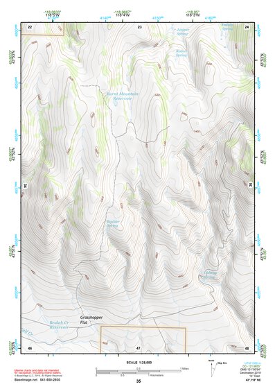 43118NE Page 35 Stinkingwater Mountains Topo Preview 1