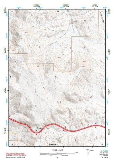 43118NE Page 42 Stinkingwater Mountains Topo Preview 1