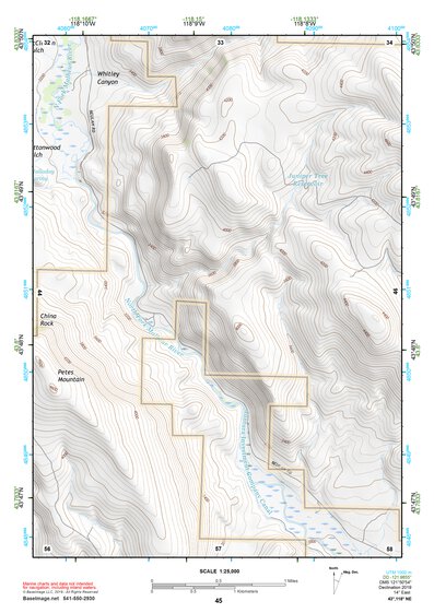 43118NE Page 45 Stinkingwater Mountains Topo Preview 1
