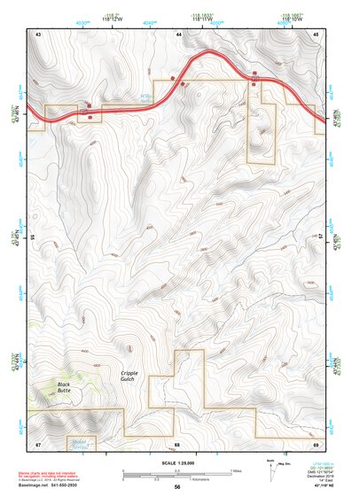43118NE Page 56 Stinkingwater Mountains Topo Preview 1