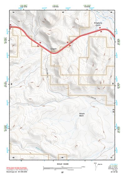 43118NE Page 57 Stinkingwater Mountains Topo Preview 1
