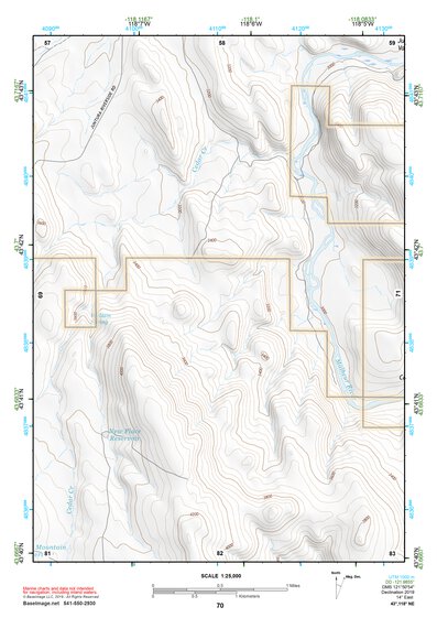 43118NE Page 70 Stinkingwater Mountains Topo Preview 1