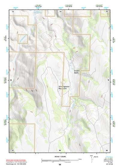 43118NE Page 86 Stinkingwater Mountains Topo Preview 1