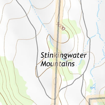 43118NE Page 86 Stinkingwater Mountains Topo Preview 2
