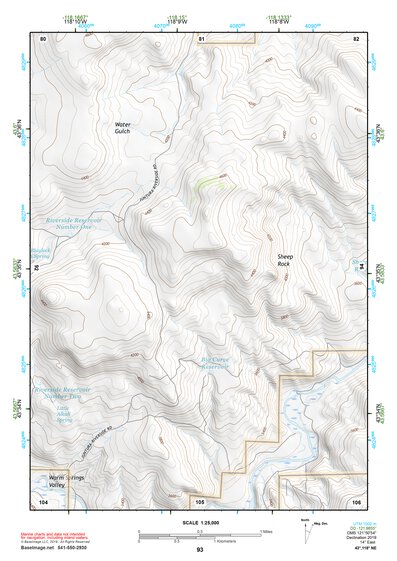 43118NE Page 93 Stinkingwater Mountains Topo Preview 1