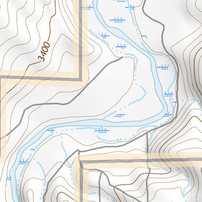 43118NE Page 93 Stinkingwater Mountains Topo Preview 3