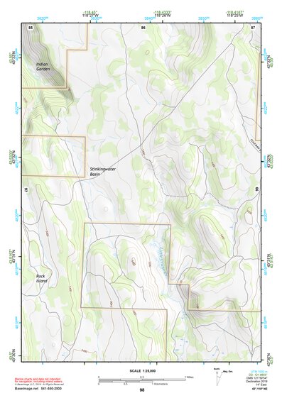 43118NE Page 98 Stinkingwater Mountains Topo Preview 1
