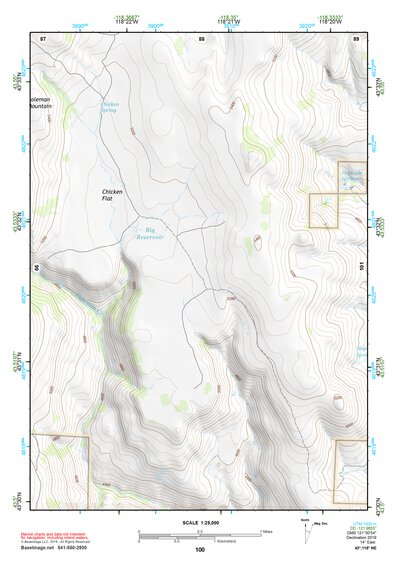 43118NE Page 100 Stinkingwater Mountains Topo Preview 1