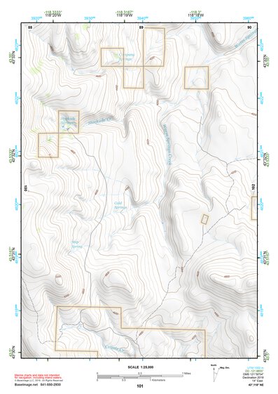 43118NE Page 101 Stinkingwater Mountains Topo Preview 1