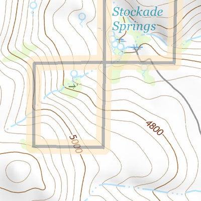 43118NE Page 101 Stinkingwater Mountains Topo Preview 3