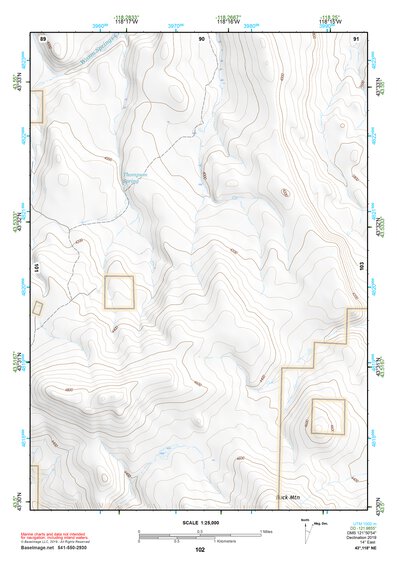 43118NE Page 102 Stinkingwater Mountains Topo Preview 1