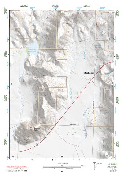 43118NW Page 81 Stinkingwater Mountains Topo Preview 1