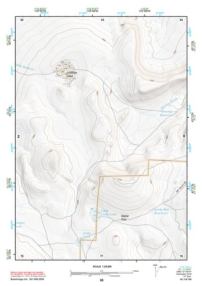 43119SW Page 65 Harney Lake Topo Preview 1