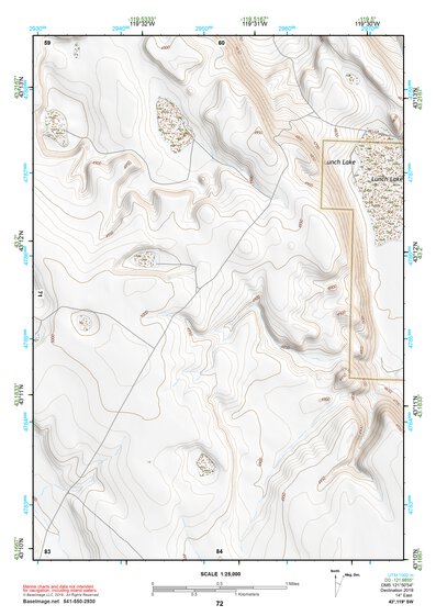 43119SW Page 72 Harney Lake Topo Preview 1