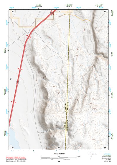 43119SW Page 74 Harney Lake Topo Preview 1