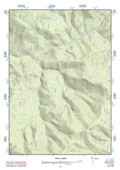 43122NE Page 3 Oakridge Topo Preview 1